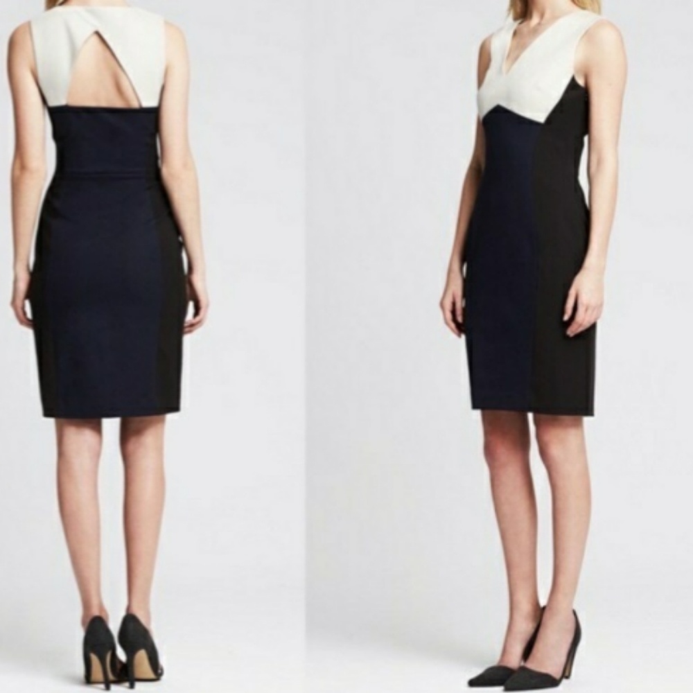BANANA REPUBLIC color block dress.